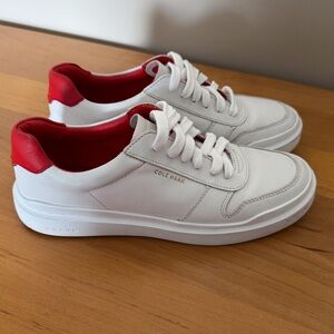 Cole Haan White and Red Sneakers